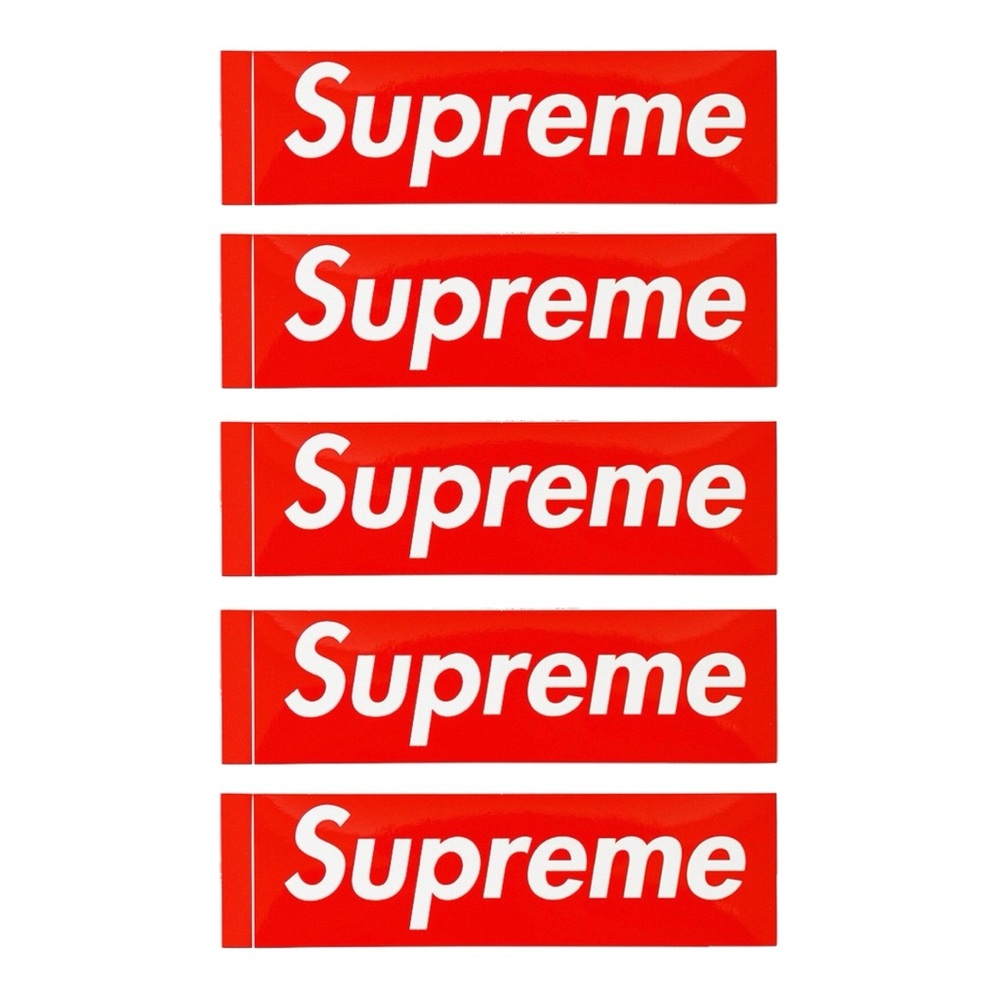 X5 SUPREME BOX LOGO STICKERS - BRAND NEW